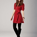 Winter Kate - Lucy Dress in Silk Crepe with Wrap Over