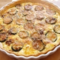 Cukkinis, fetás quiche