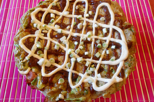 Okonomiyaki - japán grillezett palacsinta