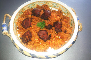 Tradicionális szaúdi csirkés rizs - Al kabsa