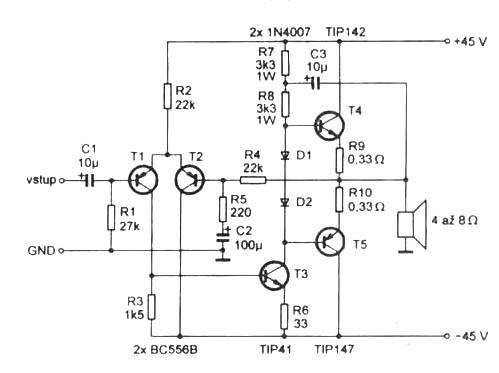 MOSFET Poweramp circuit - The RedAmp C - Tekerés közben