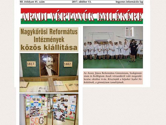 Gimis hírek az ÖH-ban #ajrg #gimiblog #aradivértanúk #kiállítás