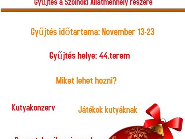 Ne feledjétek holnap is várjuk az adományokat a kutyusok részére 