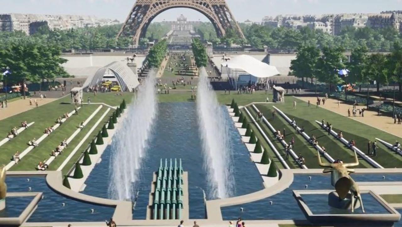 Nagyszabású parkosítási terv az Eiffel-torony körül