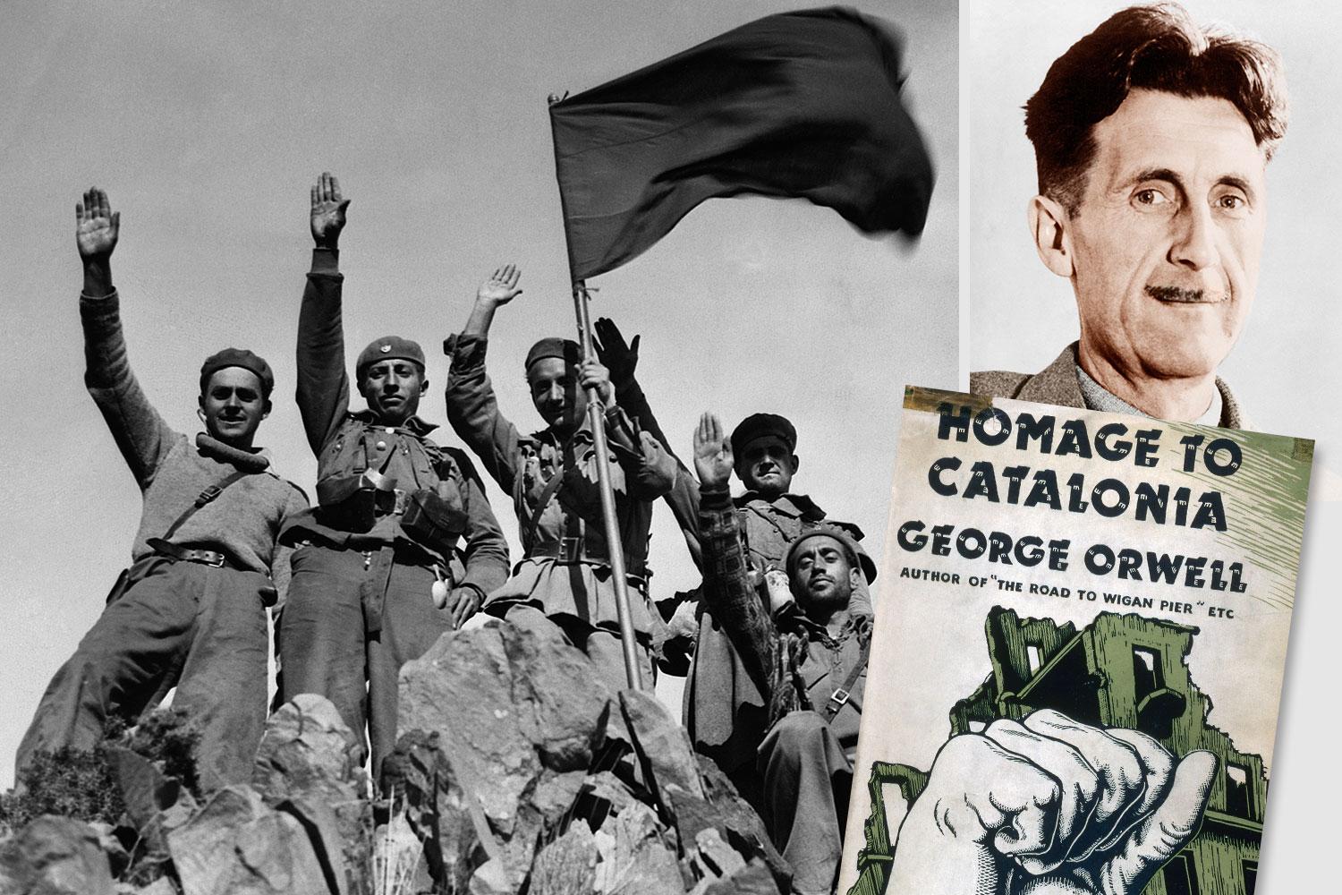 George Orwell, Katalónia és az író fegyverei