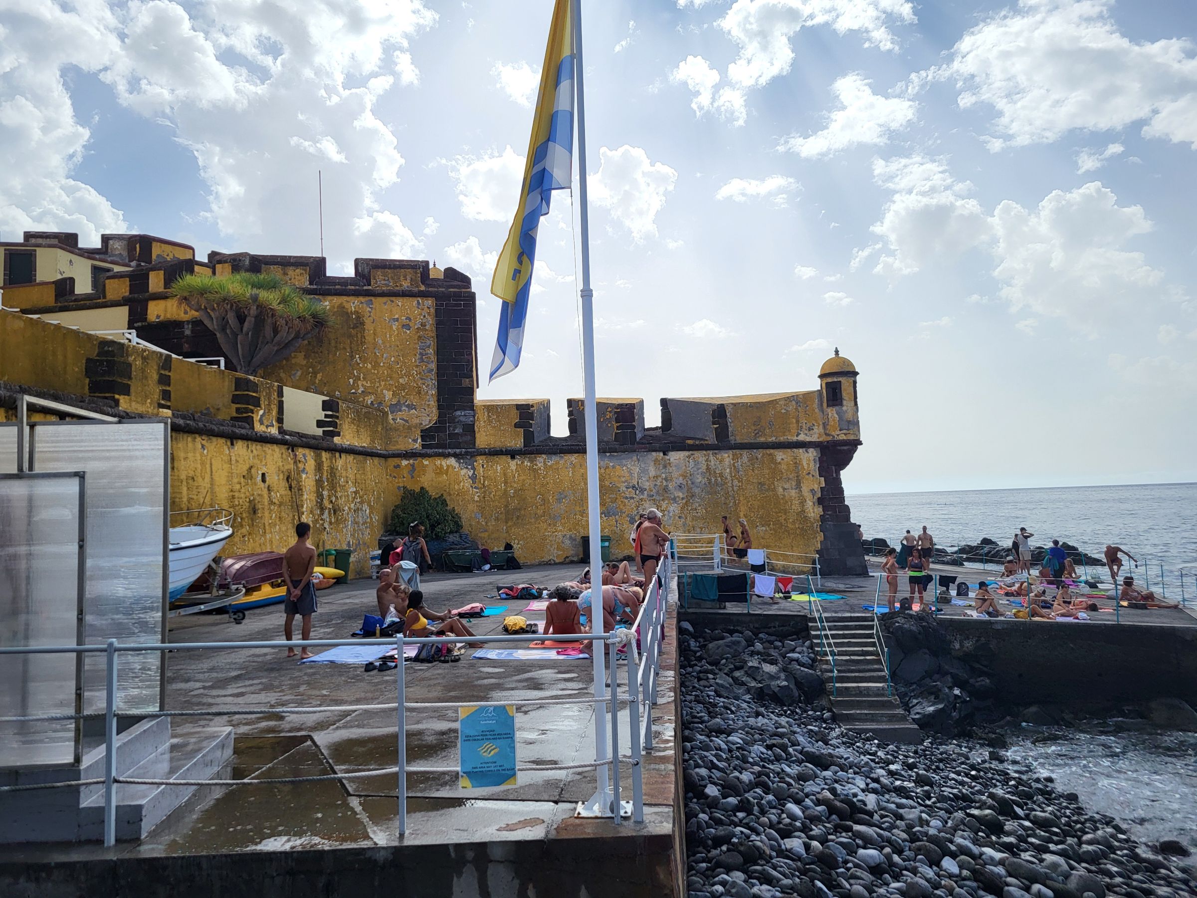 Funchal ősi erődépülete.