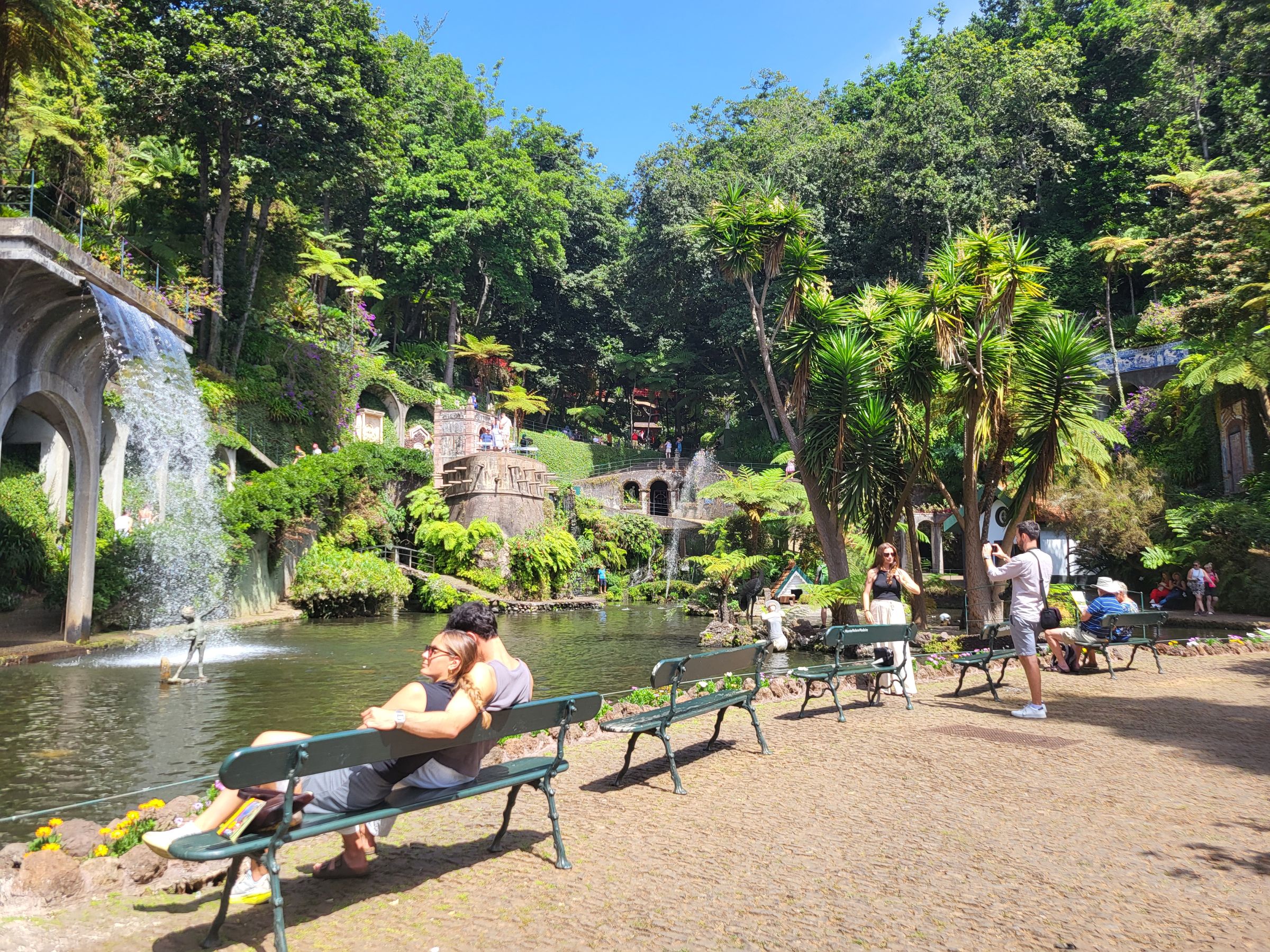 Központi tó a Monte Palace Tropical Gardenben