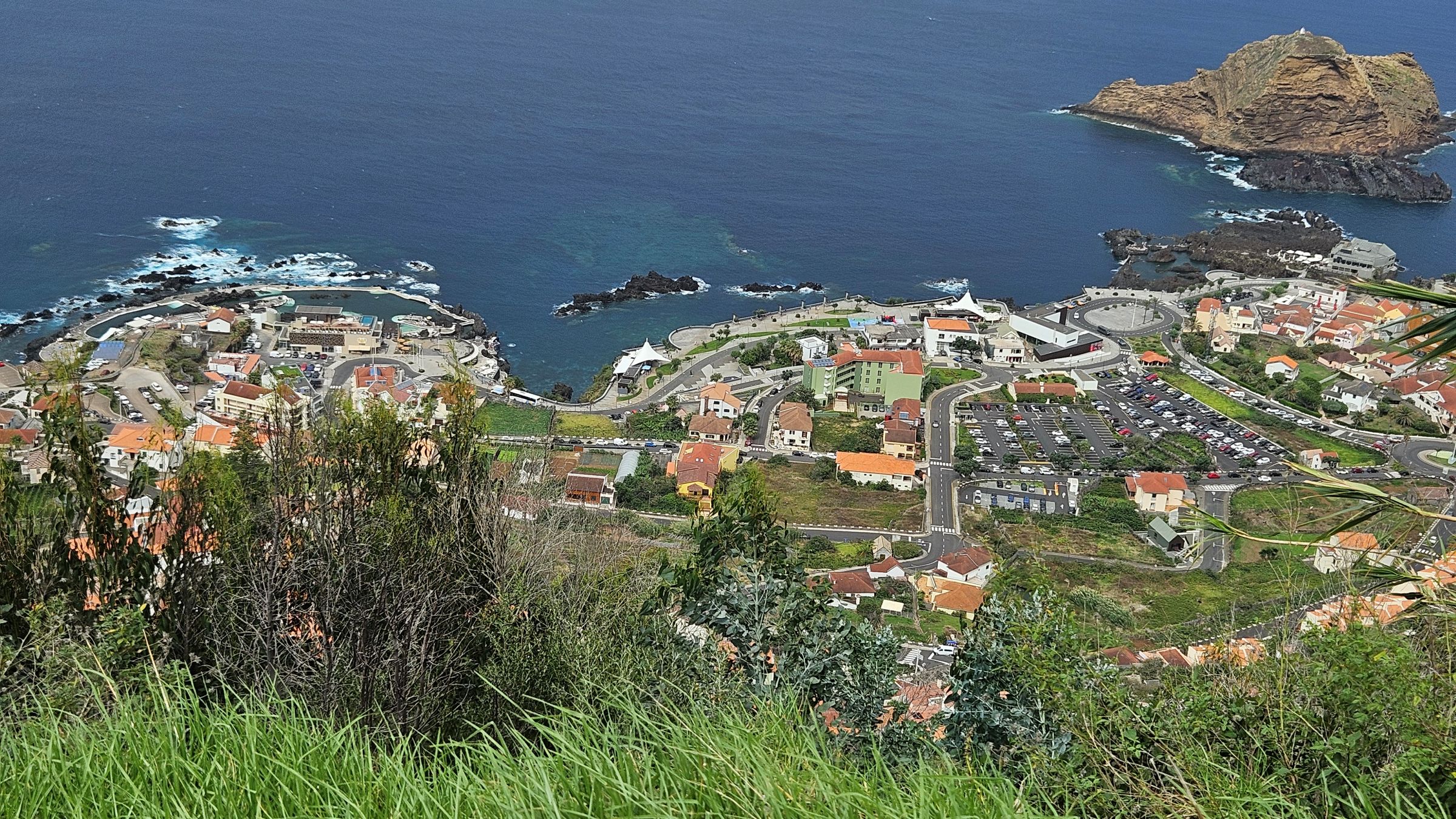 Porto Moriz a magasból.