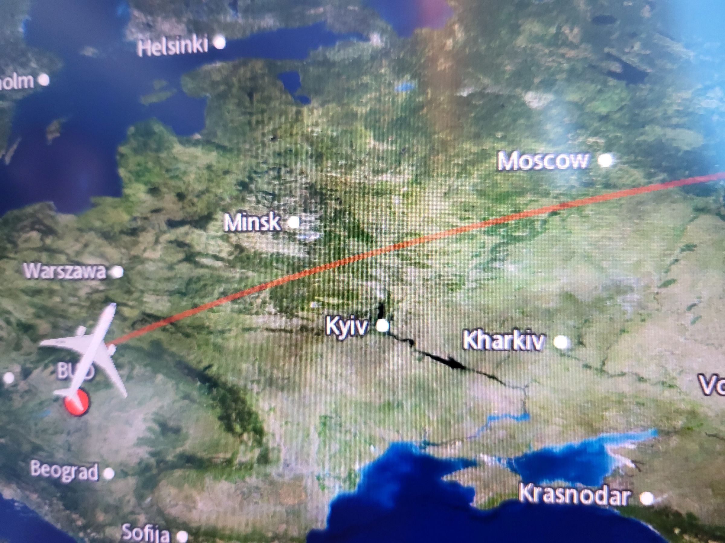 Ugye nem erre repülünk?! Komolyan átrepülünk Ukrajna felett???