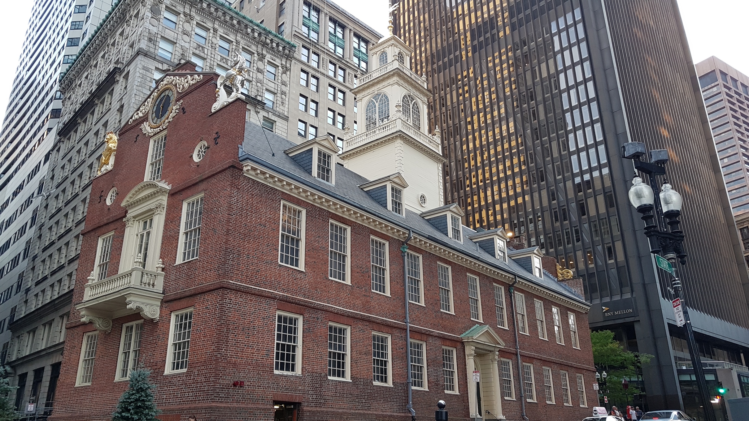 A régi városháza. 1713-ban épült, Boston legrégibb fennmaradt nyilvános épülete.