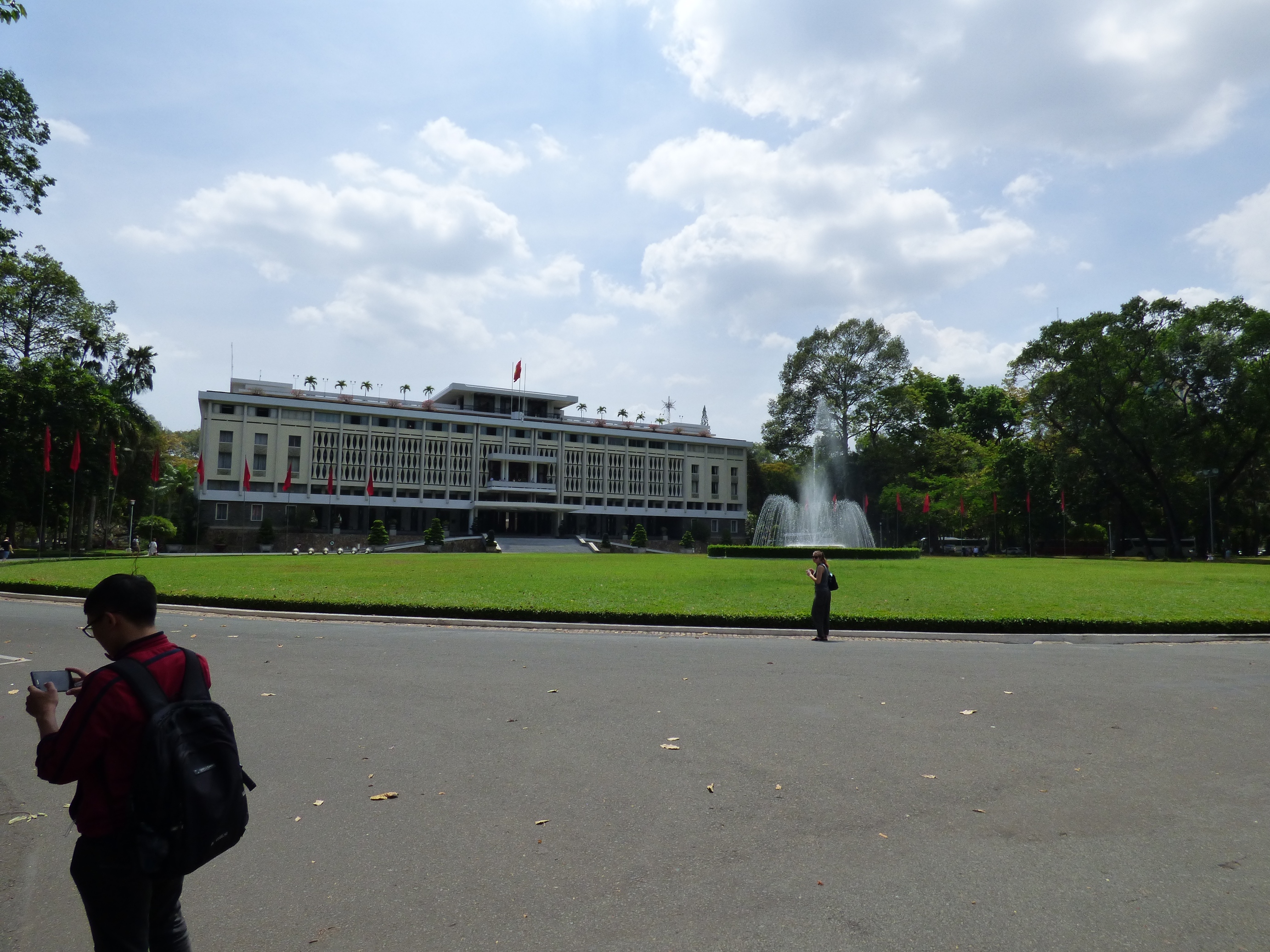 Az 1960-ban újjáépített elnöki palota.
