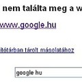 Hoppá! A Google Chrome nem találja...