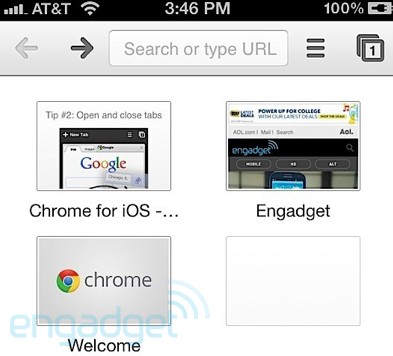 ios chrome google