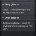 A Siri nem csípi ha Glassnak nézed!