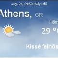 Görögország napi aktuális időjárás előrejelzés 2010.augusztus 24.