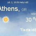 Görögország aktuális időjárás előrejelzés, 2010. július 21.