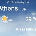 Görögország aktuális időjárás előrejelzés, 2010. július 29.
