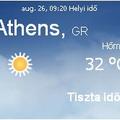 Görögország napi aktuális időjárás előrejelzés 2010.augusztus 26.