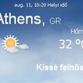 Görögország napi aktuális időjárás előrejelzés 2010.augusztus 11.