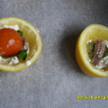 Mozzarella citromban sütve