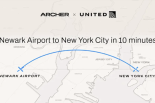 A United elektromos légitaxi szolgáltatást indít Newarkból Manhattanbe