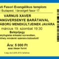 Varnus Xaver Bach hangversenye barátaival