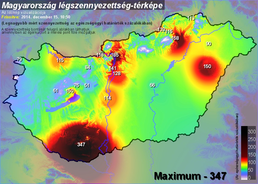 magyarország légszennyezettségi térkép Időkép.hu   Légszennyezettség   Extrém Napikép: 21. rekord  magyarország légszennyezettségi térkép