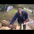 Stihl Farm Boss 038 AVS chainsaw in action / kettensage