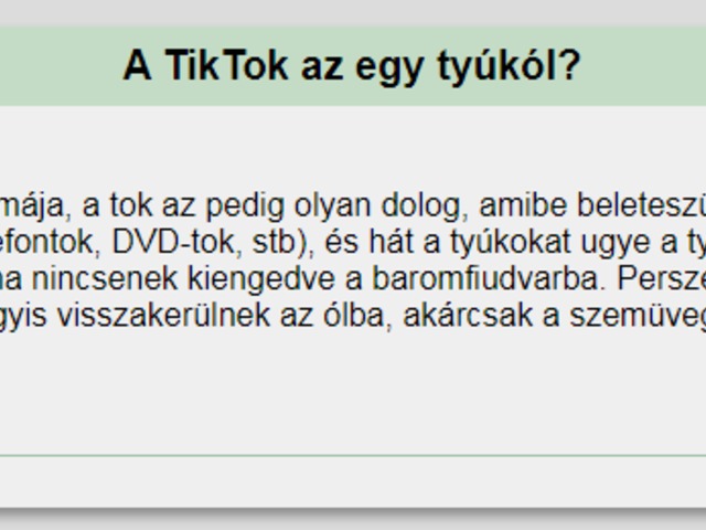 Wikipedia percek #TikTok