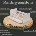 Manola gyerekágy 70x140 80x160 több mintával ajándék matraccal