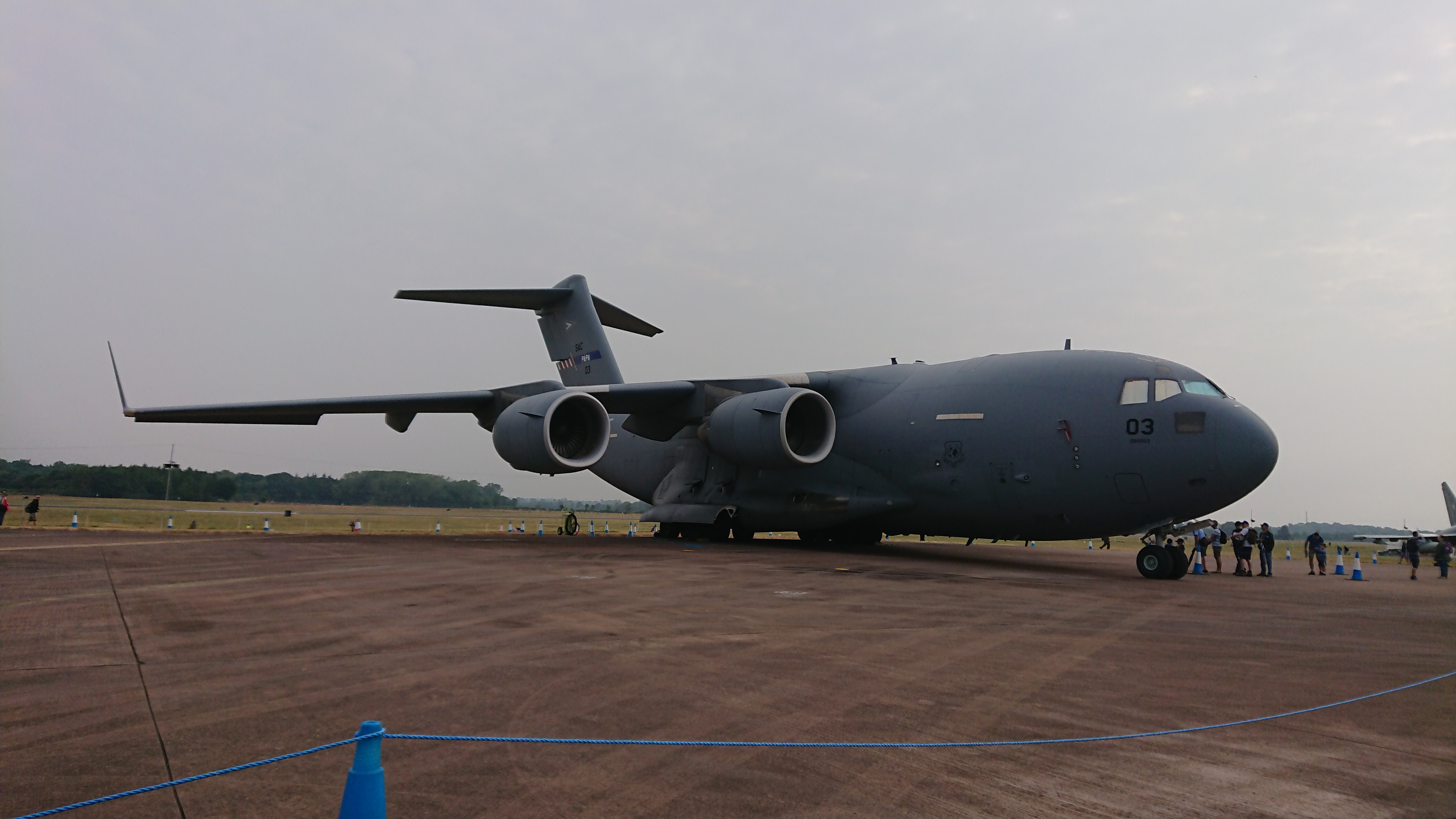 Boeing C17-es GlobeMaster a pápai bázisról