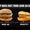 Fast Food ADS vs. REALITY