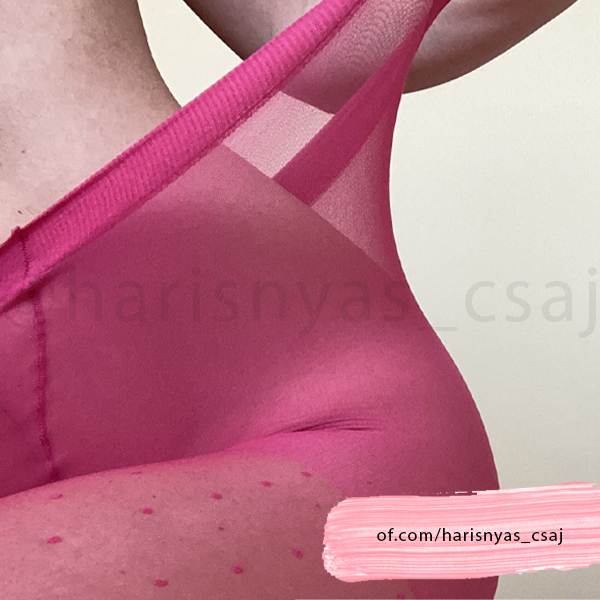 pink pöttyös H&M harisnyában - @harisnyas_csaj