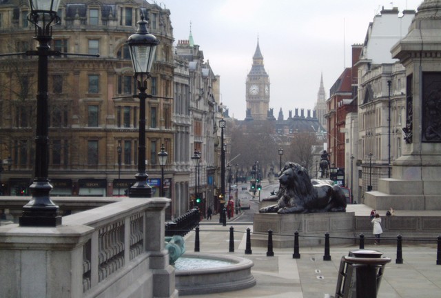 Anglia, London, Trafalgar Square, Big Ben.JPG
