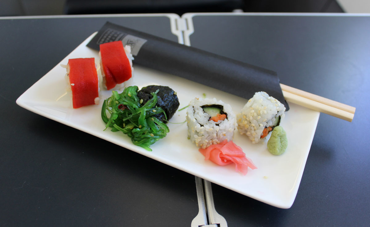 Reggeli sushi a BA1-es járaton