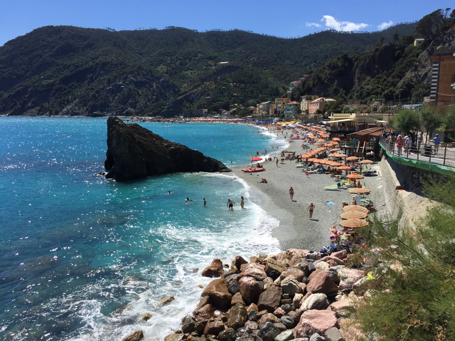 Fürdőzés Cinqueterre-nél (Fotó: Nyitrai Réka Viktória)