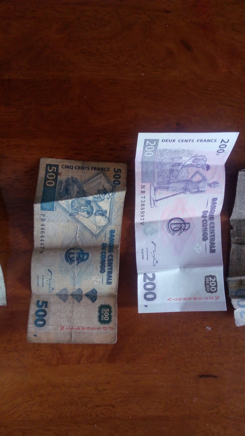Kongói frank (Fotó: Kaplár Kata)