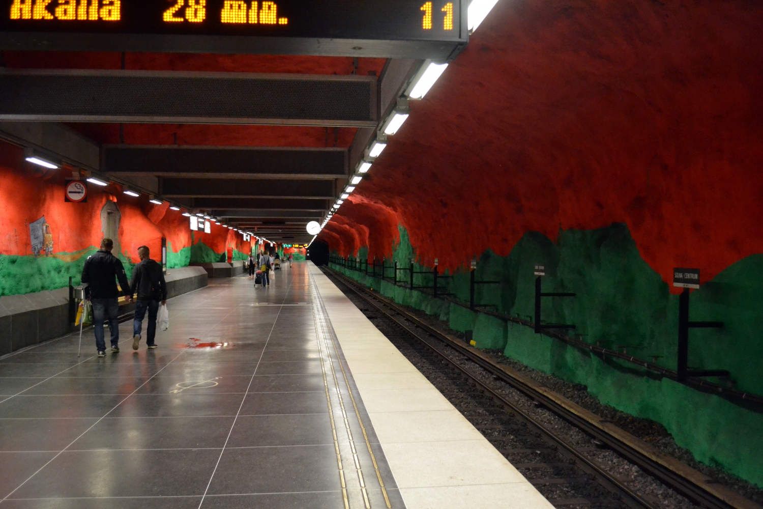 Solna metróállomás (Fotó: Kovács Csaba)