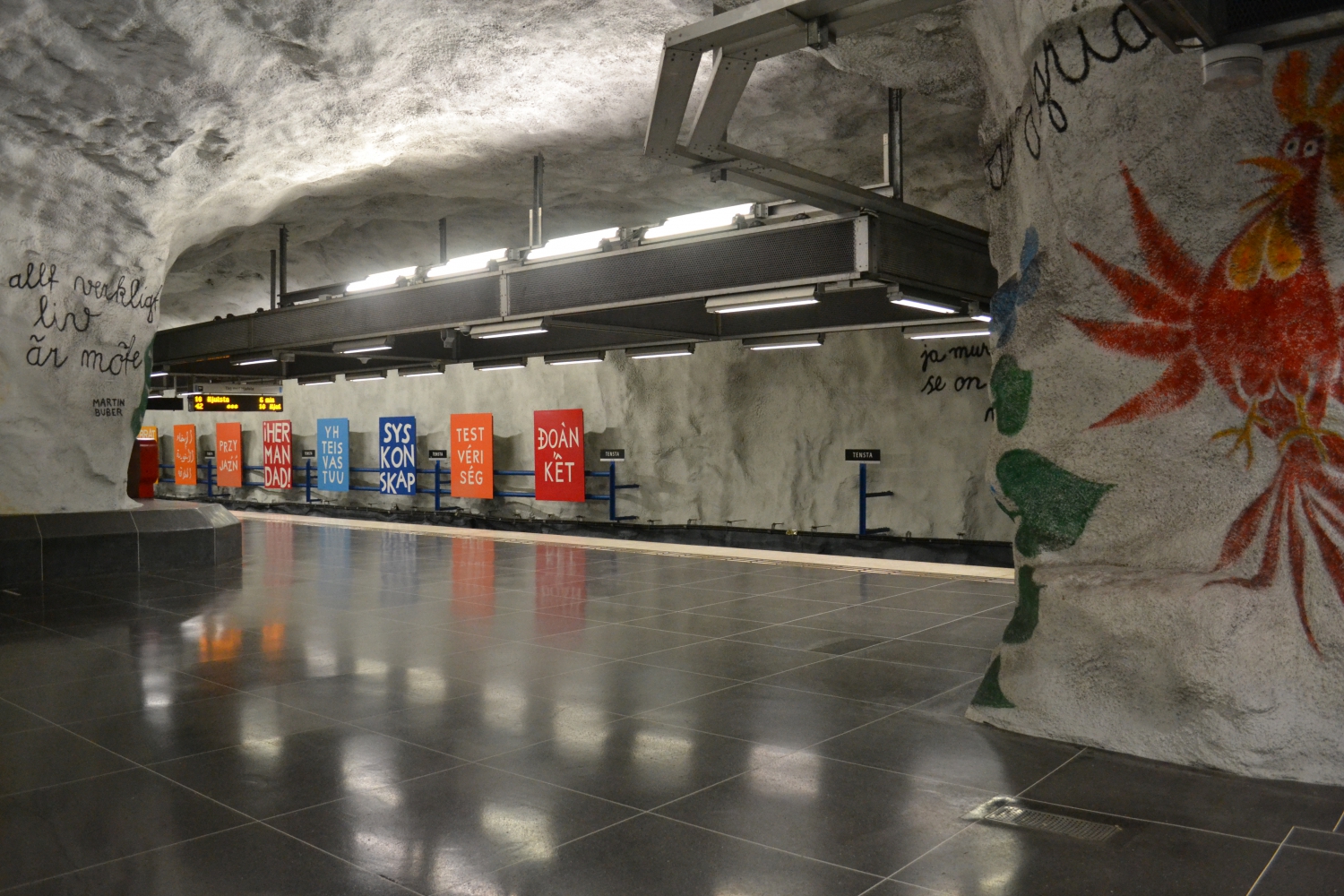 Tensta metróállomás (Fotó: Kovács Csaba)