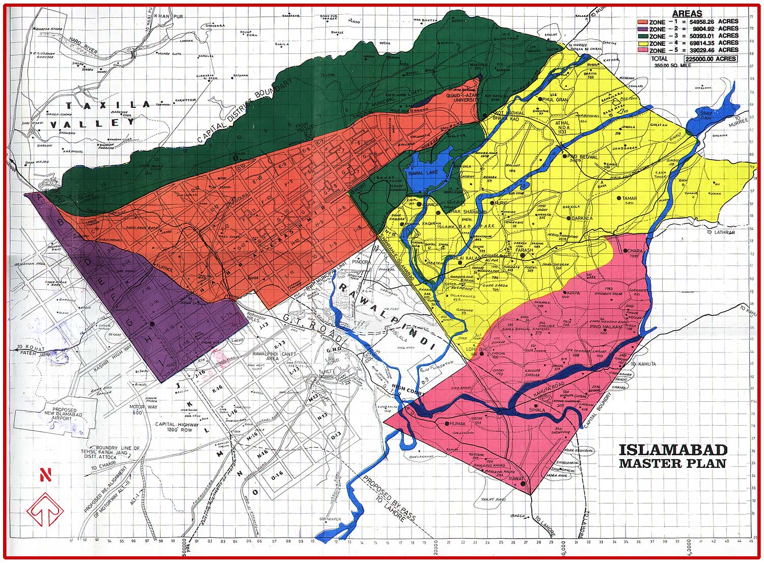 Islamabad Master Plan Map