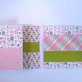 Baby girl mini scrapbook album ( 6" x 6" )