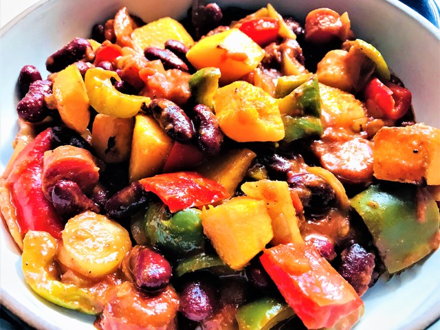Vegán chili (nem con carne)