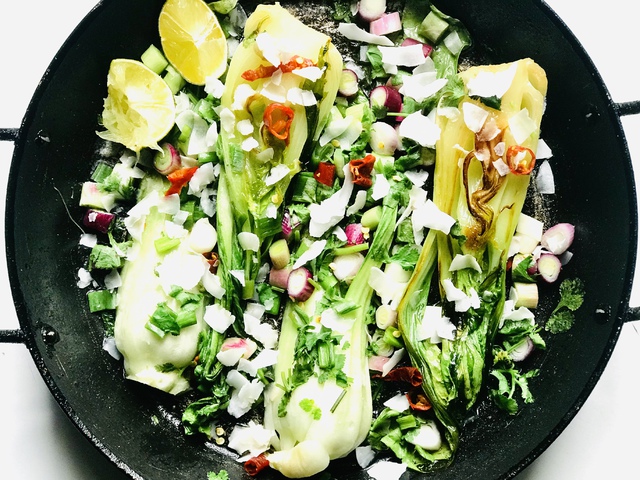 Pak choi indonéz stílusban