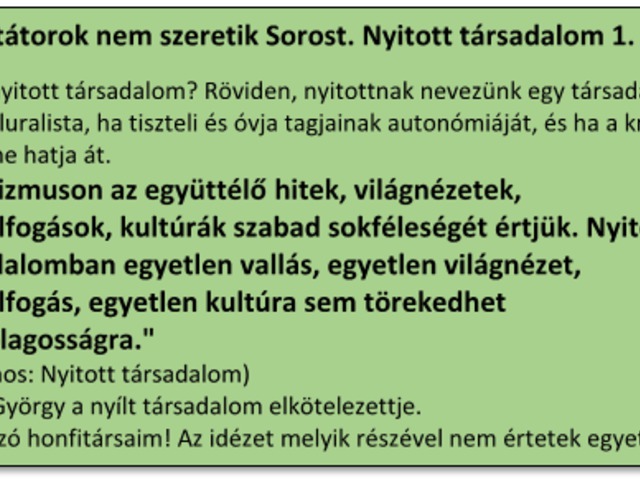 Nyitott társadalom 1.