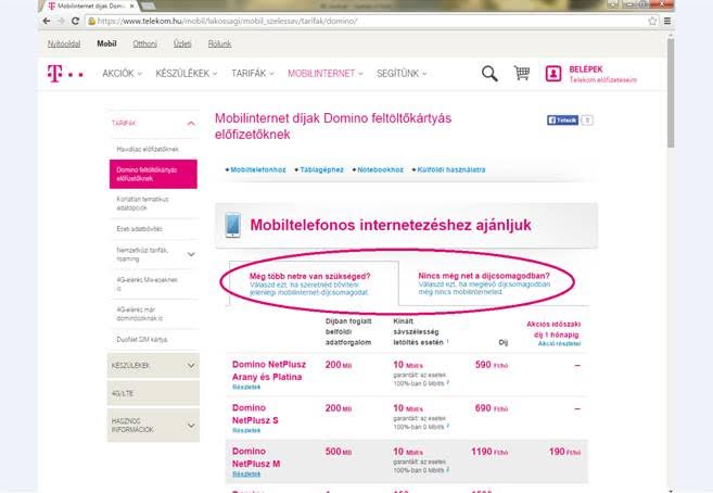 Telekom mobilinternet csomagok