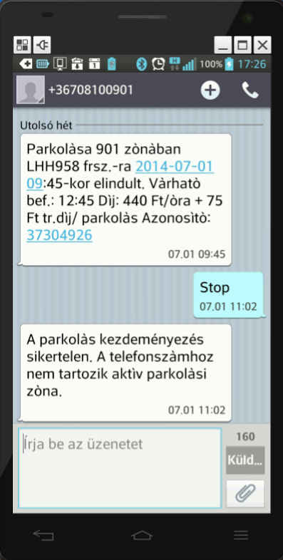 A 810-es számra küldött sms