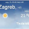 Horvátország aktuális időjárás előrejelzés, 2010. augusztus 19.