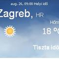 Horvátország aktuális időjárás előrejelzés, 2010. augusztus 26.