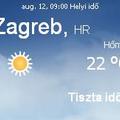 Horvátország aktuális időjárás előrejelzés, 2010. augusztus 12.