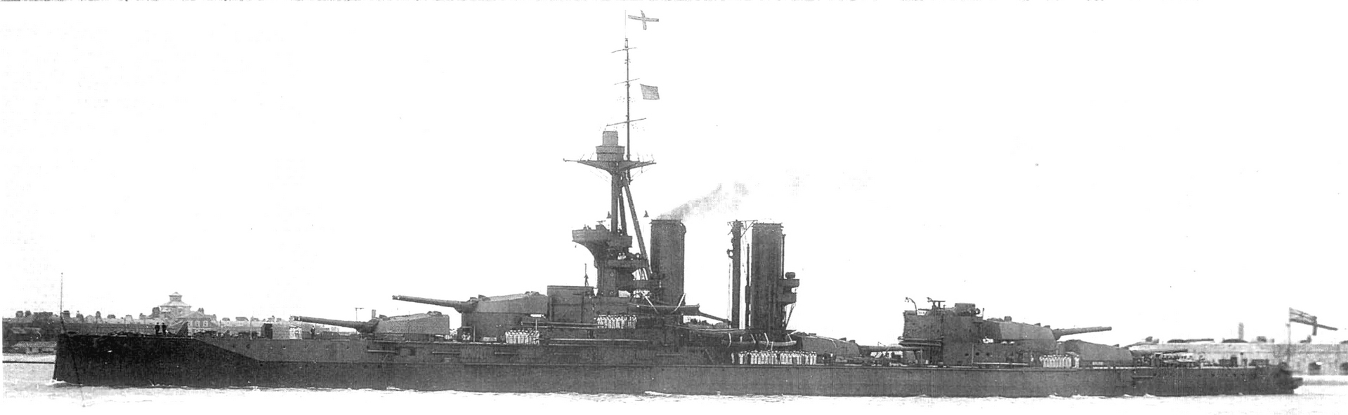 A kiváló formatervezésű King George V csatahajó.